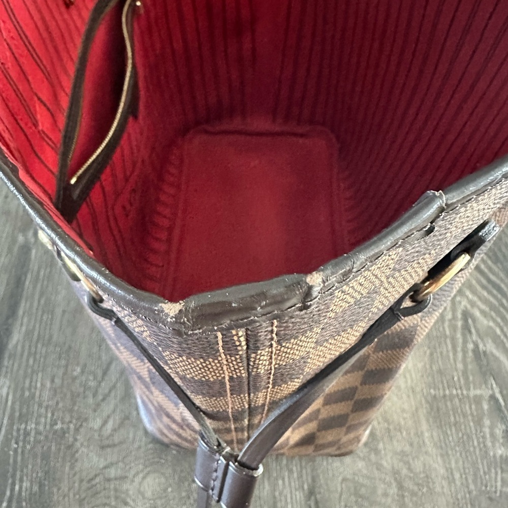 Louis Vuitton Brown Checkered Tote - Picture 3 of 8